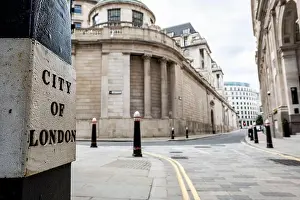 City Of London Prints: UK- Bank of England in the City of London