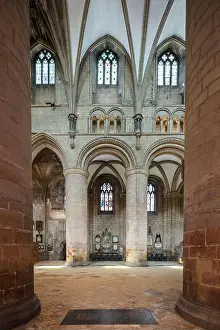 Gloucestershire Prints: UK, England, Gloucestershire. Interior of Gloucester Cathedral
