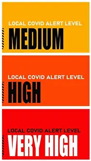 Lockdown Prints: UK Local COVID alert levels (Medium)