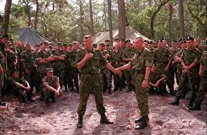 North Carolina Prints: Ukrainian Marines demonstrate 'their' use of hand to hand combat for the US