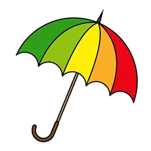 Parasol Prints: Umbrella cartoon vector illustration