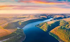 Dnister Prints: Unbelievable morning view from flying drone of Bakotska Bay