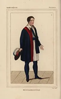 Disguise Prints: Uniform of a messager d'etat (state messenger) under the Directory