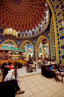Shopping Center Prints: United Arab Emirates, Dubai, Ibn Battuta Mall commercial center, iranian area