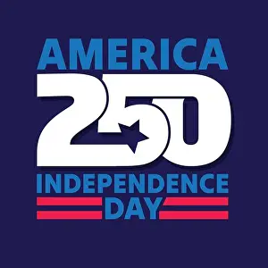 American Flag Prints: United States of America 250 Anniversary celebrate on 4th of July