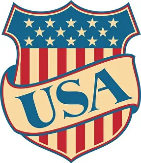 UNITED STATES OF AMERICA shield (patriotic symbol)