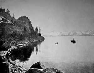 Nevada Prints: United States of America, the Tahoe Lake on a high plateau at 2024 meters altitude