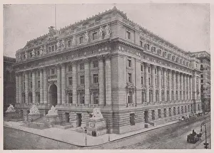 United States Custom house. Occupying a square block at the foot of Broadway