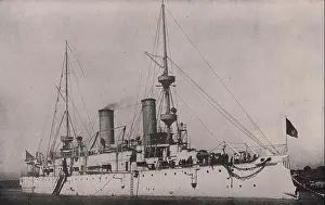 United States Protected Cruiser Olympia In New York Harbor