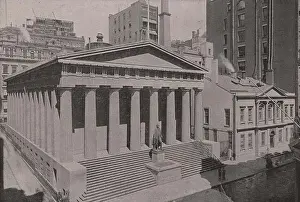 Nassau Prints: United States Sub-Treasury-Northeast Corner Wall and Nassau Streets; Assay Office