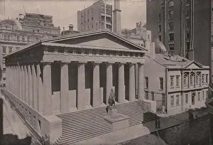Nassau Prints: United States Sub-Treasury-Northeast Corner Wall and Nassau Streets; Assay Office