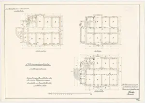 Grundriss Prints: Unknown architect, barracks in Landeck/Silesia