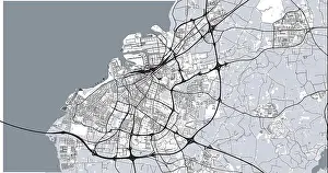 Borough Prints: Urban vector city map of Malmo, Sweden, Europe