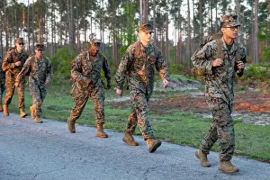 Compass Prints: U.S. Marines with Combat Logistics Regiment 37