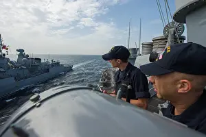 6th Fleet Prints: U.S. Navy personnel aboard the USS Cole (DDG 67)