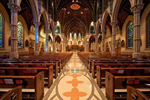 Medium Format Prints: USA, Illinois, Chicago, Chicago Holy Name Cathedral