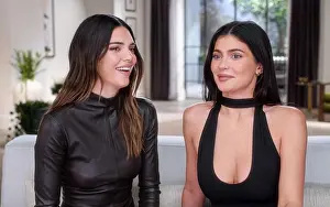 Film Still Prints: USA. Kylie Jenner and Kendall Jenner in a scene from the (C)Hulu new reality show: The Kardashians - Season 4 (2023)