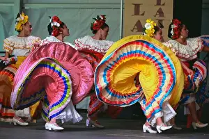 Portland Prints: USA, Oregon, Portland. Ballet Folklorico Mexico performers