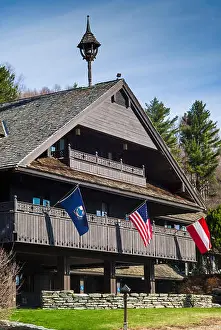 Eastern Us Prints: USA, Vermont, Stowe, Trapp Family Lodge, hotel owned by the von Trapp Family
