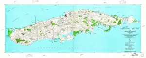 Survey Prints: USGS TOPO Map Puerto Rico PR Island Of Vieques 362450 1951 30000 Restoration