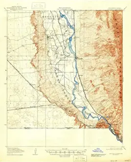 Repaired Prints: USGS TOPO Map Texas NM Canutillo 189981 1919 62500 Restoration