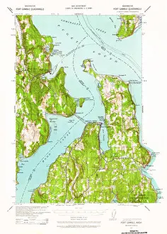 Repaired Prints: USGS Topo Map Washington State WA Port Gamble 243218 1937 62500 Restoration