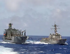 Service Members Prints: USNS Walter S. Diehl, USS Mustin (DDG 89)