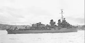 Exercise Prints: USS Hailey (DD-556), a Fletcher-class destroyer