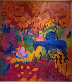 1931 Prints: U.T. Tansikbayev, Crimson Autumn