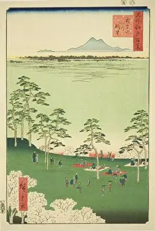 Oban Prints: Utagawa Hiroshige. View to the North from Asuka Hill (Asukayama kita no chobo)