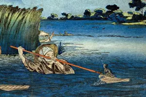 Samurai Prints: Utagawa Kuniyoshi 1798-1861. Picture of the Miyato River