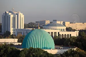 Uzbekistan Prints: Uzbekistan; Tashkent, Amir Timur Museum, skyline