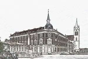 Location Shots Prints: The Vajda Janos Gymnasium was founded in 1797