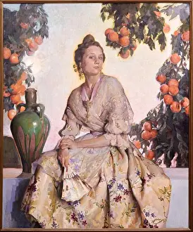 1922 Prints: VALENCIAN WOMAN, c. 1922, Francisco Pons Arnau (Valencia, 1886 - Madrid, 1953)