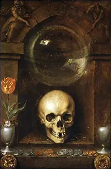 Transience Prints: ‘Vanitas by Jacob de Gheyn is a still life painting that explores themes of mortality and the transience of life