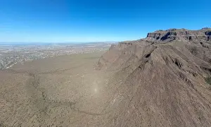 Superstition Prints: various drone images of the superstition mountains in gold canyon Arizona taken at different times of the day