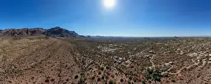 Superstition Prints: various drone images of the superstition mountains in gold canyon Arizona taken at different times of the day
