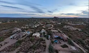 Superstition Prints: various drone images of the superstition mountains in gold canyon Arizona taken at different times of the day