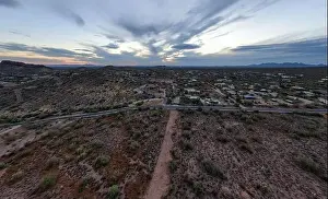 Superstition Prints: various drone images of the superstition mountains in gold canyon Arizona taken at different times of the day