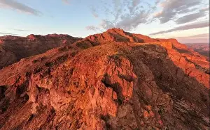 Superstition Prints: various drone images of the superstition mountains in gold canyon Arizona taken at different times of the day