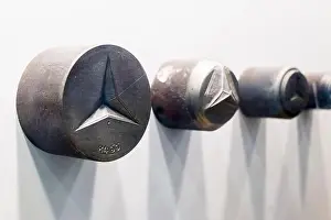 Punch Prints: Various steel dyes, used for stamping out the Mercedes three
