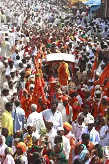 Single Person Prints: Varkari in Pandharpur on occasion of Ashadhi Ekadashi