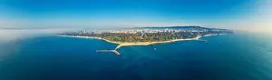 Varna Prints: Varna, Bulgaria cityscape, aerial drone view over the city skyline