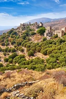 Vathia, abandoned village, Mani, Peloponnese, Greece