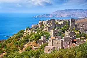 Vathia, abandoned village, Mani, Peloponnese, Greece