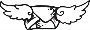 Post Office Prints: Vector - Fast Cloud Mail Logo Design Template