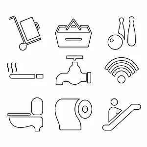 Dinning Prints: Vector Graphic of Hotel & Restaurant Style 2 Part iii - app