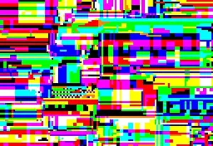 Vector illustration of a glitch colorful pixel background