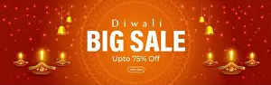Vector illustration of Happy Diwali Sale social media feed template