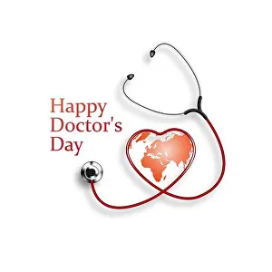 Vector illustration Happy Doctor's Day Background